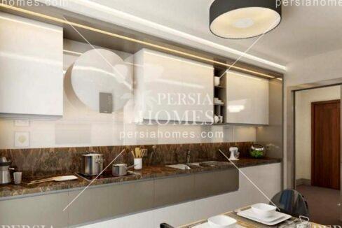 خرید آپارتمان با امتیاز تنوع طراحی پلان های مختلف در بیلیک دوزو استانبول آشپزخانه 2