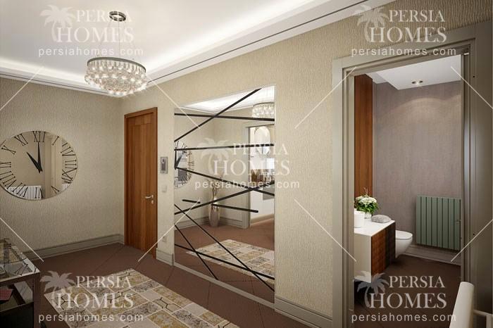 خرید آپارتمان با امتیاز تنوع طراحی پلان های مختلف در بیلیک دوزو استانبول راهرو 2