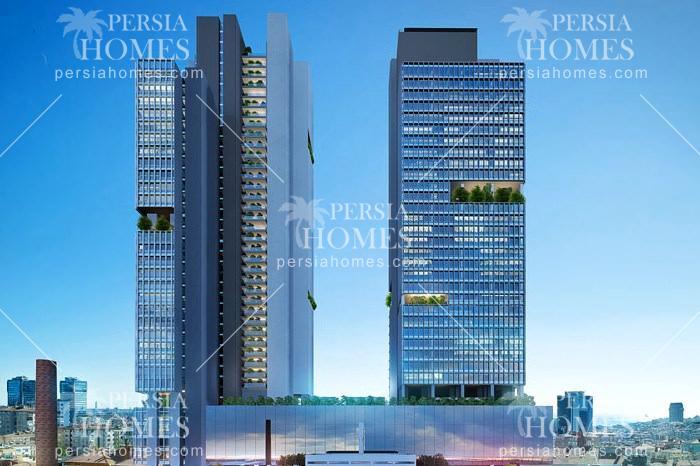 خرید آپارتمان لوکس با امکانات کامل در یکی از پروژه های نماد شیشلی استانبول نمای ساختمان 3