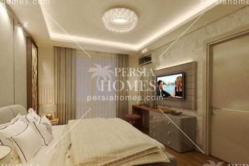 خرید آپارتمان با امتیاز تنوع طراحی پلان های مختلف در بیلیک دوزو استانبول اتاق مستر 4