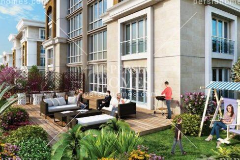 خرید آپارتمان با فرصت سرمایه گذاری سودآور در باشاک شهیر استانبول محوطه 3